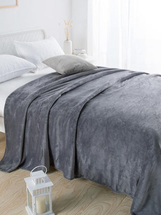 بطانية واحدة صوفية أحادية اللون بسيطة، بطانية دافئة مريحة، بطانية ناعمة، أسلوب كاجوال، نسيج منزلي مخيط، بطانية متعددة الأغراض للأريكة والغرفة والصالة، مناسبة لجميع الفصول، بطانية مزينة لغرف النوم للنساء، هدية، قابلة للغسل في الغسالة