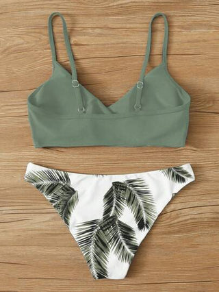 Swim ملابس سباحة بيكيني بطباعة استوائية