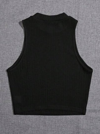EZwear أعلى خزان مضلع قصير عادي