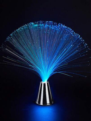 مصباح زهر الألياف الضوئية المزين بنجمة واحدة على شكل زهرة ،أضواء متغيرة ملونة لخلق الجو الأحتفالي لديكور المنزل الداخلي