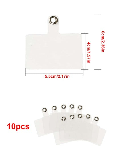 10 قطع حبل هاتف بطاقة