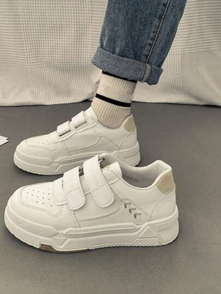 أحذية رياضية للتزلج للنساء، حذاء رياضي بتفاصيل خياطة وإغلاق إبزيم، مهرجان الموسيقى، عودة إلى المدرسة