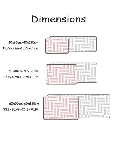 سجادة مطبخية بتصميم أدوات المطبخ، سجادة بوليستر عتيقة مضادة للانزلاق للمطبخ، لديكور الغرفة