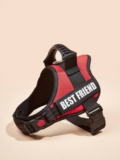 صدرية حيوانات أليفة للكلاب بشريط مضيء مضاد للانفجار باللون الأحمر جزء واحد، مناسبة لجميع السلالات الصغيرة/المتوسطة/الكبيرة. مشي خارج المنزل والتدريب