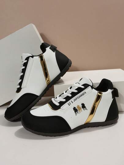 رياضي حذاء رياضي الى بطباعة أحرف رباط امامي حذاء جري