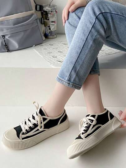 رياضي أحذية قماشية الى رباط امامي حذاء رياضي