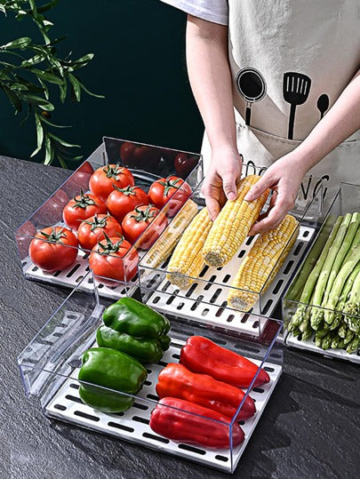 صندوق تخزين طعام بلاستيك تخزين الطعام مبسط شفاف الى مطبخ قطعة واحدة