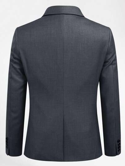 CLOUDSTYLE جاكيت للرجال بتفاصيل رفرف و معطف و بنطلون بدلة