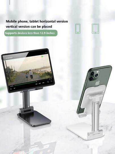 حامل هاتف، حامل هاتف معدني قابل للتعديل للمكتب، حامل هاتف محمول متوافق مع الهواتف الذكية الأيفون والأندرويد، هدية لعيد الميلاد والعائلة والأصدقاء، أكسسوارات الهاتف