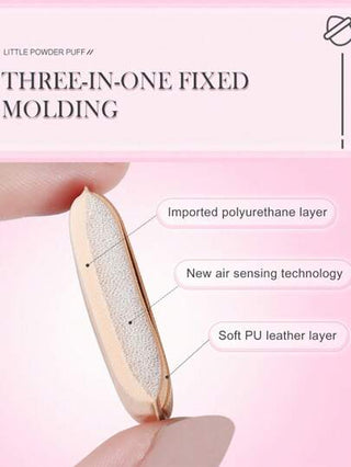 HMQ beauty علبة تحتوي على 5 قطع إسفنج مكياج بشكل وسادة هواء صغيرة بشكل إبهام لتطبيق المكياج حول الأنف والعين، أداة مكياج للسيدات