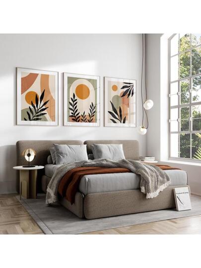 لوحة غير المؤطرة نمط اوراق الشجر 3 قطع