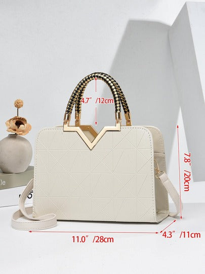 حقيبة نسائية مربعة فاخرة، بسيطة، أنيقة، سعة كبيرة، محمولة باليد، على الكتف، متقاطعة الجسم، هدايا عيد الأم، هدايا الأم، ضروريات الأم، حقيبة الأم للخروج، حقيبة رسمية وكاجوال عصرية للنساء، مثالية للمكتب والأعمال والعمل