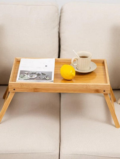 طاولة كمبيوتر خشبية قابلة للطي 1 قطعة للسفر والمطبخ وهدايا عيد الميلاد