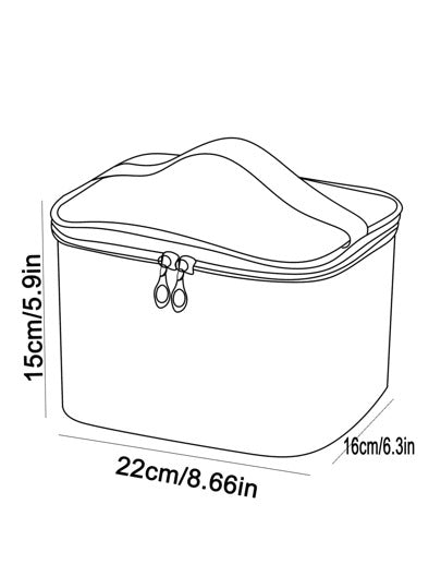 DAONIAO حقيبة مكياج ذات نمط وردة ، قابلة للطي وبسعة كبيرة ،حقيبة مستحضرات تجميل قابلة للحمل ومقاومة للماء ،منظم الحقائب الشخصية ومستحضرات التجميل ، هدايا ضرورية لتنظيم الأظافر والأكسسوارات المحكمة الغلق