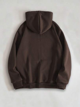 ROMWE MEN Prep هوديي مقاوم للحرارة بأربطة خصر مطبوع عليه كرة السلة والحروف، مدرسي