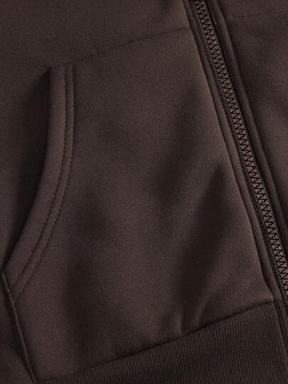 ROMWE MEN Prep هوديي مقاوم للحرارة بأربطة خصر مطبوع عليه كرة السلة والحروف، مدرسي