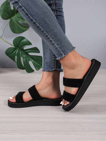 شبشب للنساء حزام مزدوج