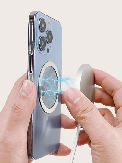 2 قطع سبائك الألومنيوم هاتف الشحن اللاسلكي حلقة مغناطيسية