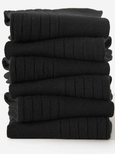 5 أزواج للرجال مخطط عمودي جوارب منتصف الأنبوب , حجم واحد مناسب ( 35-43 ) , زوج جوارب , أسود و أبيض