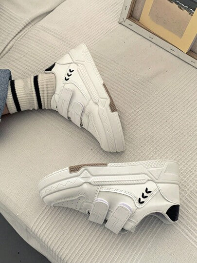 نساء بطباعة أحرف لاصق سحري أحذية سكيت , رياضي كاجوال حذاء لفصل الربيع