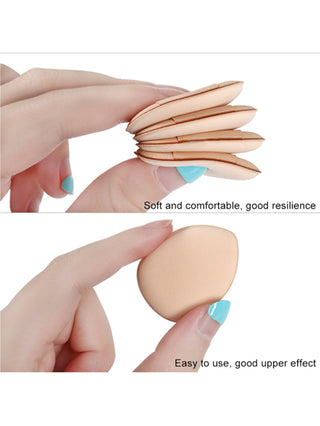 HMQ beauty علبة تحتوي على 5 قطع إسفنج مكياج بشكل وسادة هواء صغيرة بشكل إبهام لتطبيق المكياج حول الأنف والعين، أداة مكياج للسيدات