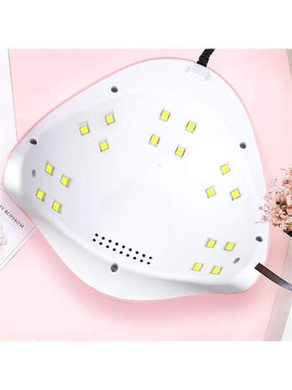 مجفف أظافر قطعة واحدة لتجفيف الجل الممدد الأكريلي ب- 18قطعة LED عالية الطاقة وموفر بالطاقة USB محمول