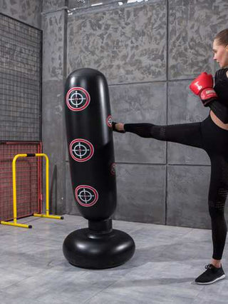 1 قطعة حامل كيس الملاكمة القابل للنفخ بطول 1.6 م لعبة الجرار للكبار