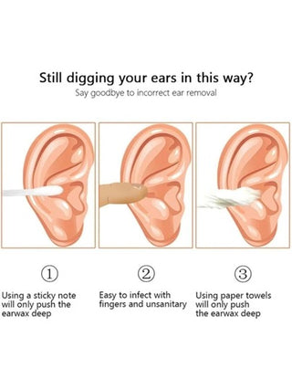 6 قطع أدوات تنظيف الأذن، ملعقة أذن من الفولاذ المقاوم للصدأ محمولة