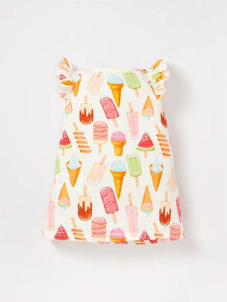 Cozy Pixies مجموعة ملابس مكونة من 3 قطع لحديثي الولادة من البنات، تشمل بلوزة بأكمام فراشية مطبوعة، شورت وفستان