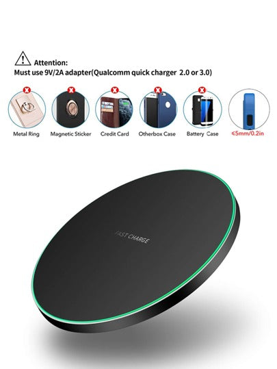 شاحن لاسلكي 10 واط مع سلك بيانات قطعة واحدة