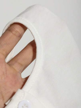 DAZY بلوزة نسائية بأكمام طويلة من الأريب المحبوك مع أزرار أمامية