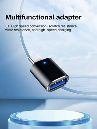 Reletech 1/3 قطعة محول من نوع-سي OTG من USB إلى نوع-سي للهاتف المحمول واللوحي، محول منفذ C، محول قرص أقراص USB، محول للسيارة