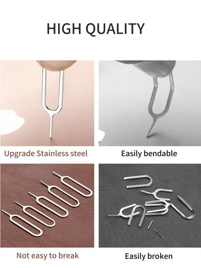 أداة إخراج شريحة SIM، دبوس إخراج صينية شريحة SIM، إخراج الإبرة متوافق مع جميع الهواتف الذكية وأجهزة الكمبيوتر اللوحي وإزالة حلق سلسلة الساعة. أداة إخراج درج شريحة SIM للهواتف الذكية/الكمبيوتر اللوحي وغيرها .حامل تصوير فيديو الهاتف الذكي بمقبض، حافظة تصوير