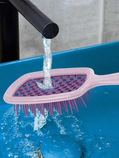 1 قطعة مشط شعر مجوف شبكي للنساء ، مناسب لتصفيف الشعر الطويل ويمكن استخدامه على الشعر الرطب / الجاف