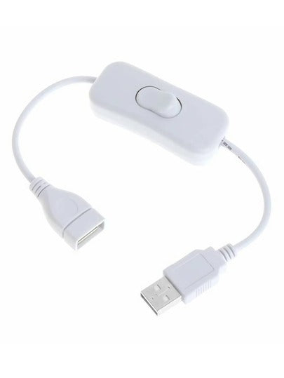 كابل Usb بطول 28 سم مع مفتاح On/off لتوصيل سلاسل Led Usb ، الأجهزة اللوحية Usb ، وأدوات تزويد الطاقة Usb.