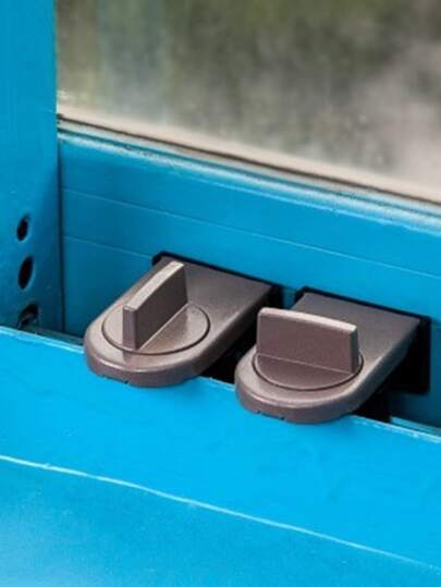 أثاث مكتبي قفل أمان سبائك الألومنيوم انزلاق بوابة & نافذة قفل مع مضاد للقرص , ضد السرقة , مضاد للسقوط و قطعة واحدة