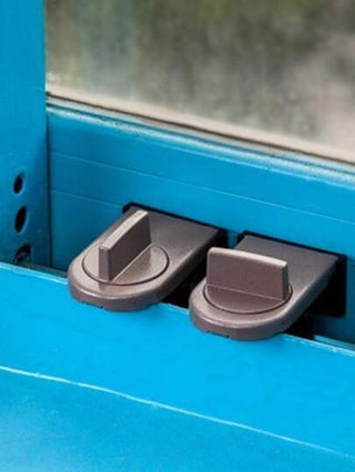 أثاث مكتبي قفل أمان سبائك الألومنيوم انزلاق بوابة & نافذة قفل مع مضاد للقرص , ضد السرقة , مضاد للسقوط و قطعة واحدة