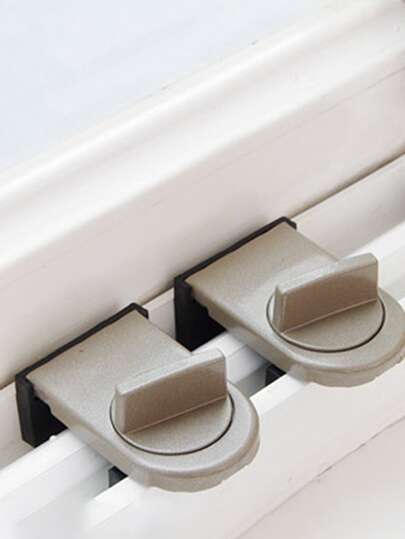 أثاث مكتبي قفل أمان سبائك الألومنيوم انزلاق بوابة & نافذة قفل مع مضاد للقرص , ضد السرقة , مضاد للسقوط و قطعة واحدة