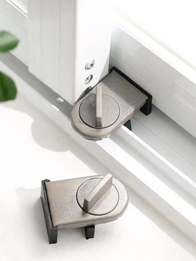 أثاث مكتبي قفل أمان سبائك الألومنيوم انزلاق بوابة & نافذة قفل مع مضاد للقرص , ضد السرقة , مضاد للسقوط و قطعة واحدة