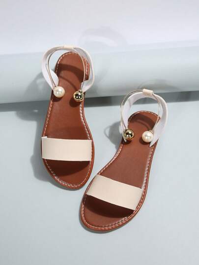 صنادل مسطحة للسيدات كبيرات الحجم، صنادل شاطئية، بطراز أوروبي وأمريكي، موديل صيفي