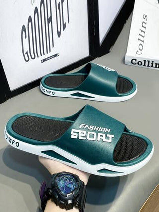 صندل رجالي كاجوال أنيق للاستخدام الداخلي والخارجي، مضاد للانزلاق ومتين، نعال مريحة للمشي والشاطئ والصيف