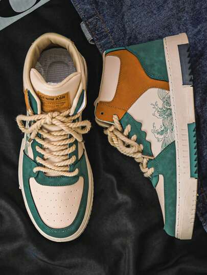 للرجال ألوان متجانسة رباط امامي أحذية سكيت , للرجال رياضات حذاء