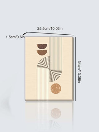 رمضان زينة رمضان لوحة زيتية هندسية عتيقة مكونة من قطعة واحدة بإطار خشبي متين، ديكور فني جداري لغرفة المعيشة على الطراز البوهيمي لغرفة النوم والدراسة