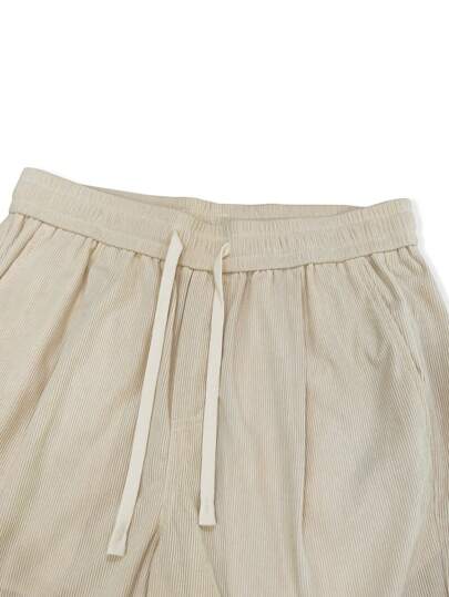 Manfinity Hypemode بنطلون رجالي واسع القصة بخصر رباط