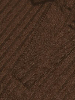 Manfinity Homme قميص بولو موحدة اللون محبوك مضلع للرجال