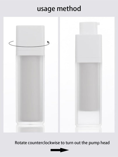 قطعة واحدة مربع شفاف السفر ضغط مضخة زجاجة الى العناية بالبشرة أو منظفات , محمول بلاستيك مكنسة زجاجة