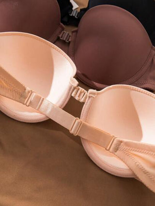 Shein Underwear&Sleepwear Basics حمالة صدر موحدة اللون حلقة معدني 3 قطع