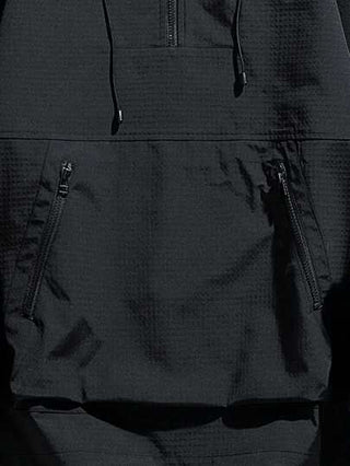 جاكيت سحاب نصف حافة رباط قبعة للرجال