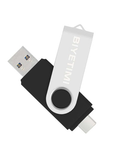 مفتاح USB OTG بواجهة نوع C 2.0 لبطاقة الفلاش 64 جيجابايت 32 جيجابايت وحدة تخزين فعلية بحجم 128 جيجابايت للهاتف الذكي والكمبيوتر اللوحي، عصا USB