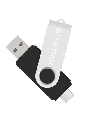 مفتاح USB OTG بواجهة نوع C 2.0 لبطاقة الفلاش 64 جيجابايت 32 جيجابايت وحدة تخزين فعلية بحجم 128 جيجابايت للهاتف الذكي والكمبيوتر اللوحي، عصا USB